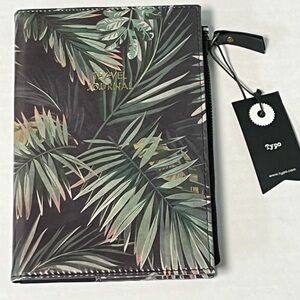 Typo Travel Journal with zipper side pocket NWT